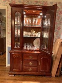 Thomasville lighted china cabinet