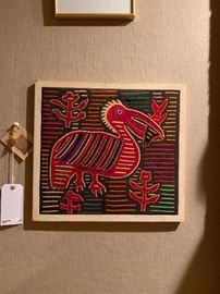 Molas Vintage Handmade Indian tapestry 