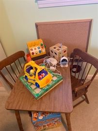 Child’s table and chair set.