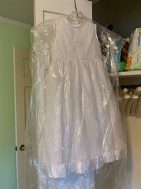 Never used christening dress 