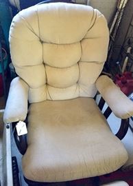 Nice nursery rocker with matching ottoman