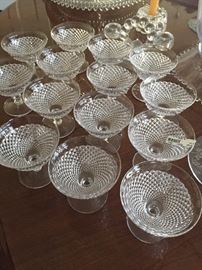 Beautiful English Hobnail Sherbet glasses.