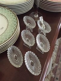 English Hobnail individual salts.  Hard to find.