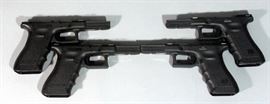 Glock G17 / G22 Complete Frames with Small Parts, .40 Cal, Qty 4, SN# M02580HP, M02228HP, 1M01923HP, & M02880HP
