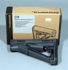 Magpul CTR Compact / Type Restricted Carbine Stock Drop-in Replacement for Standard M4 Stock in Gray, New Old Stock