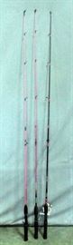 Ladies Shakespeare Medium Action 5'6" Fishing Rods, Qty 3, Lady Fish Rod & Reel Combo, and Firebirds, Qty 2