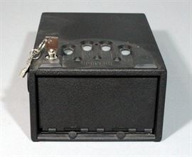 GunVault Mini Vault Pistol Safe with 2 Keys, 8"W x 5"H x 12"D