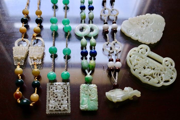Carved Jade Jewelry
