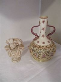 Vase and bust