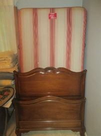 Pair of mahogany twin size beds