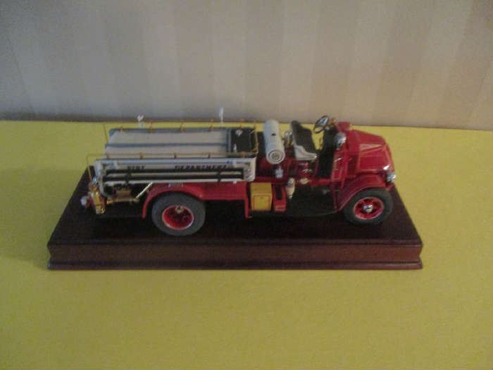 Model toy fire truck