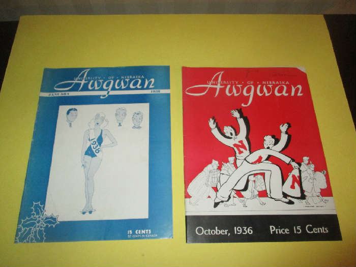 Awgwan Programs, University of Nebraska, 1930's