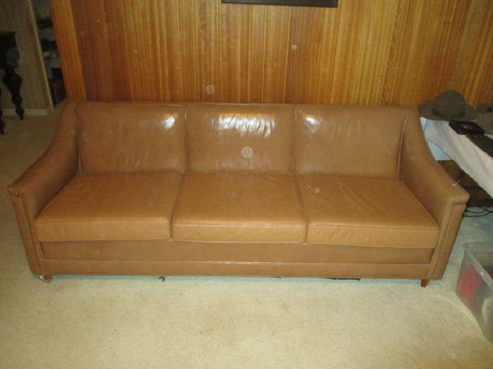 Leather sofa, as-is