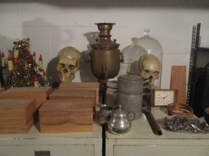 Skulls, Christmas and assorted items