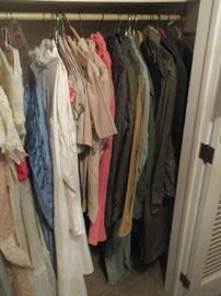 Assorted Dresses and Military clothing