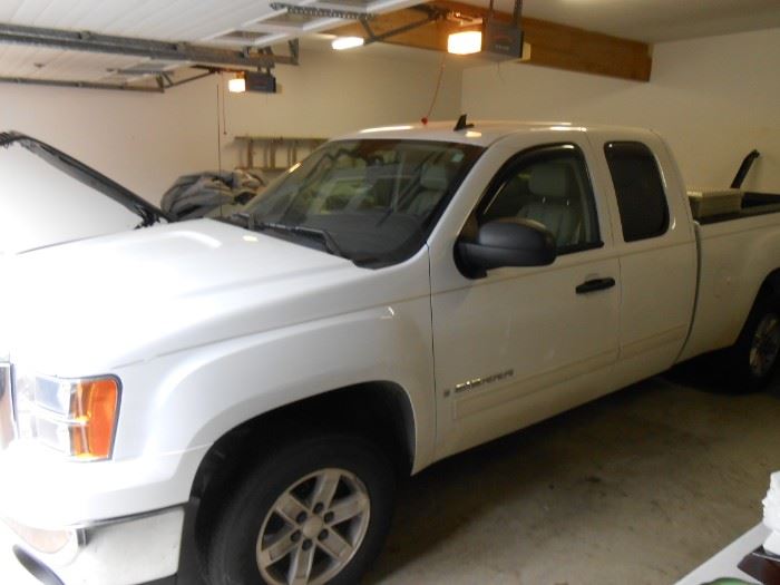 2008 GMC Sierra SLE with "Better Built" Steel Storage Box and black bed liner, 18, 368 miles.  Please leave an offer at the sale.