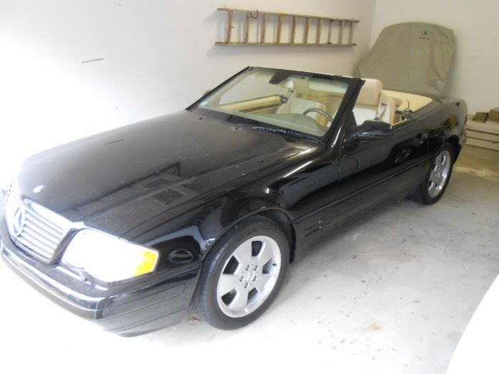 1999 Mercedes SL 500, hard top convertible, 43,174 miles, always garaged and covered. Please leave an offer at the sale.  