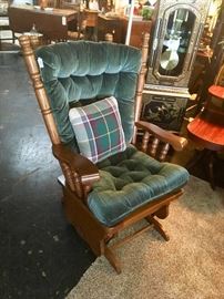 Green Glider Rocker