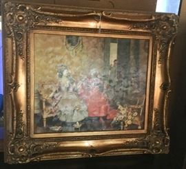 Large Gold Framed Picture