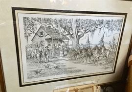 Floyd Sonnier's "MARDI GRAS GUMBO" framed print, #121/500 produced