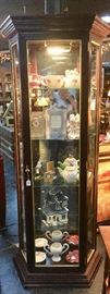 Curio Cabinet with 4 glass shelves