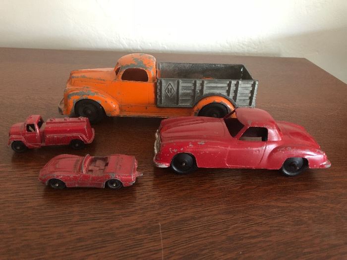 Hubley truck and TootsieToy cars