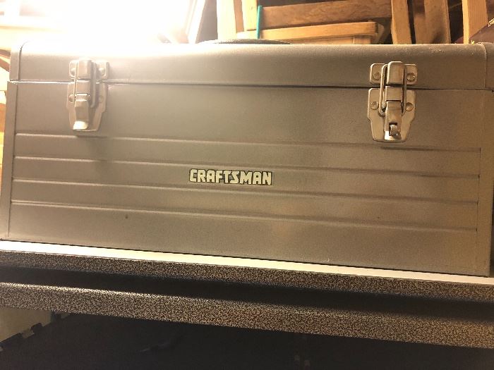 One of three small Craftsman tool boxes