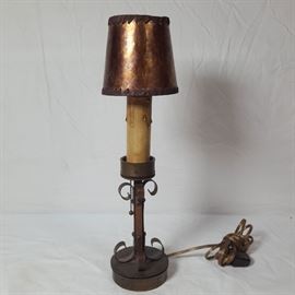 Arts and Crafts Candlestick Lamp