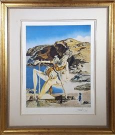 Salvador Dali E.A. pencil signed print "The Spectre of Sex Appeal"