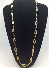 18K Yellow Gold Custom Link Chain