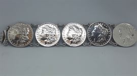 Silver Dollar Bracelet