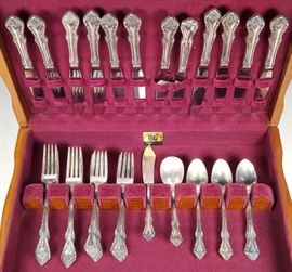 	48 Pcs "Melbourne" Sterling Silver Flatware