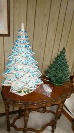 Vintage ceramic Christmas trees