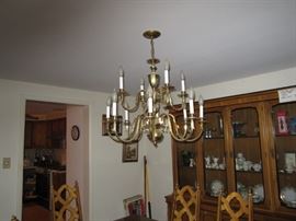 Brass Chandelier 
