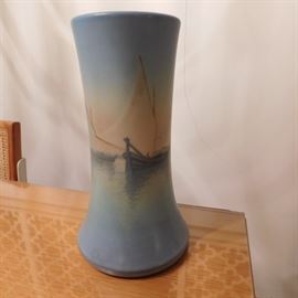 Rookwood Vellum vase signed by artist Carl Schmidt