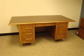 Art Deco Wood Office Desk
