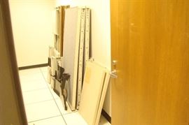 Disassembled Steelcase Cubicle and Desks
