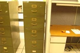 Vintage Green Shaw Walker Steel File Cabinet
