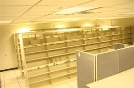 63' of Steel File Shelving
