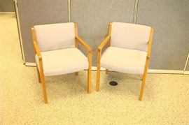 2 Wood Framed Chairs
