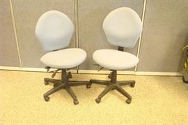 2 Multi Adjustable Office Chairs on Casters
