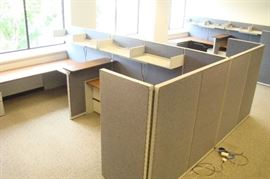 4 Steelcase Cubicles

