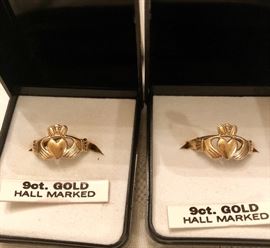 9 ct claddagh rings