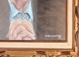 Golda Meir Pastel Fanwood Estate Liquidation by Estate Sales By Olga