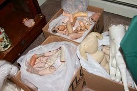 Fanwood Estate Liquidation by Estate Sales By Olga / NJ Estate Sales / antique doll parts
