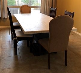 Potato Barn Double Pedestal Dining Table 4 x 8