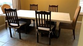 Potato Barn Double Pedestal Dining Table 4 x 8