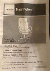 Harrington II High Back Chair