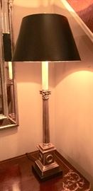 13. Brass Candlestick Lamp (27")