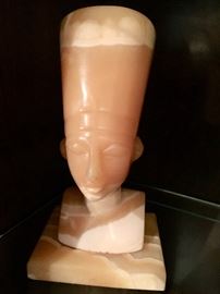 15. Marble Egyptian Head (9")